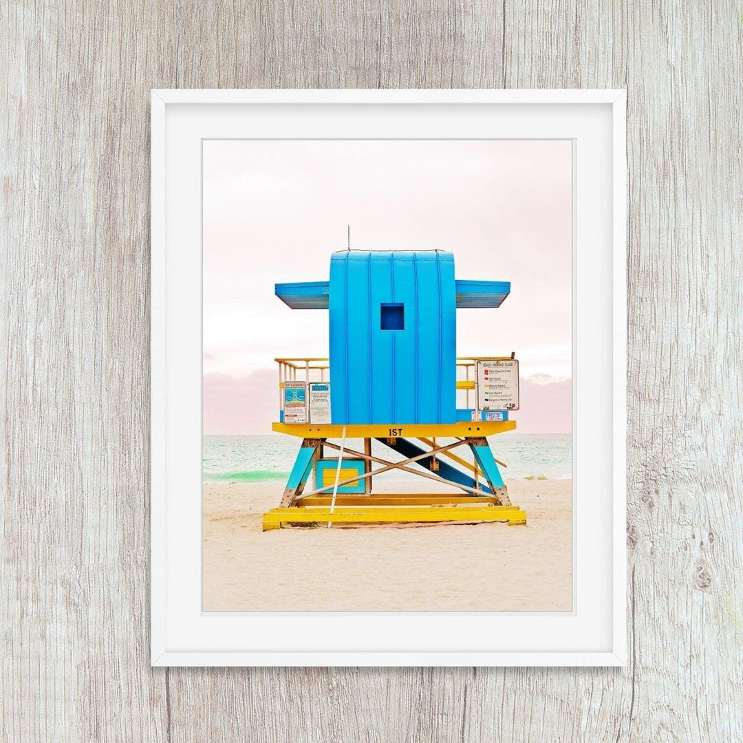 Art Deco Miami Beach Coastal Wall Art Prints