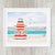 Beach Wall Art, Lighthouse Nautical Coastal Decor, Living Room Large Wall Art Canvas