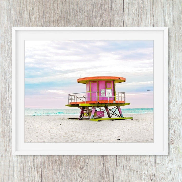 Pink Art Deco Miami Beach Wall Art Prints