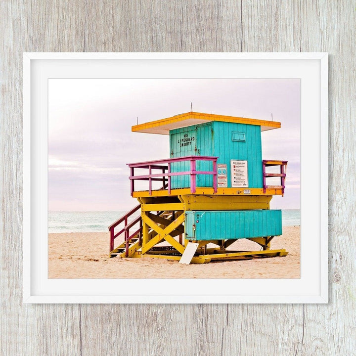Beach Wall Art Photography Prints,  Miami Coastal Decor