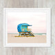 Miami Beach Florida Blue Art Deco Coastal Wall Decor