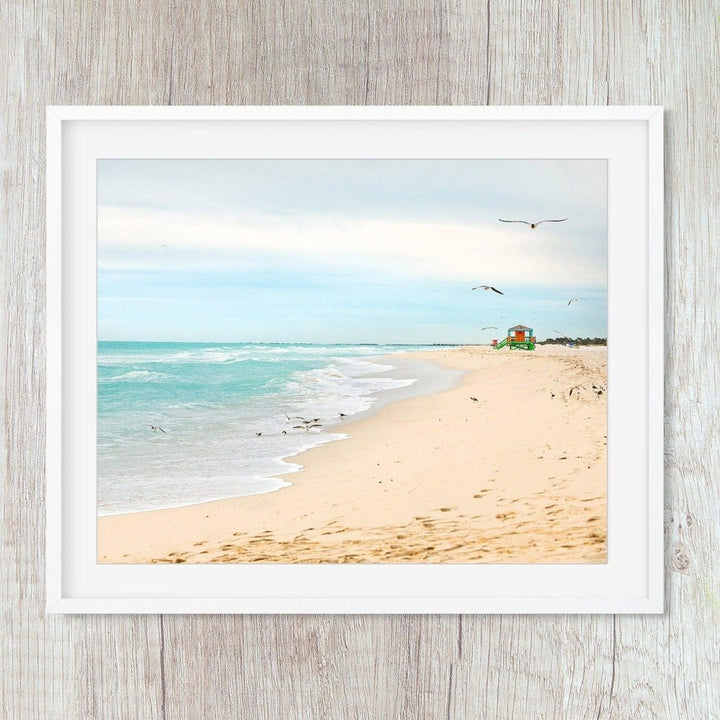 Coastal Miami Beach Ocean Shoreline Art Print - Catch A Star Fine Art