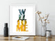 Welcome Typography Pineapple Art Print