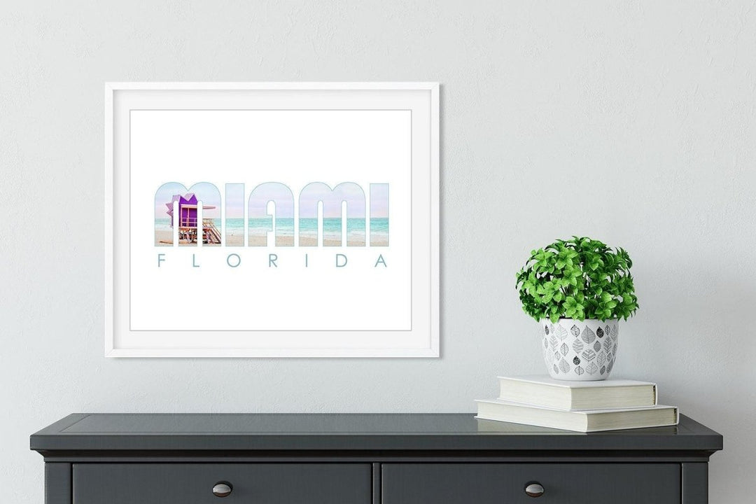 Miami Beach Wall Decor, Travel Art Print