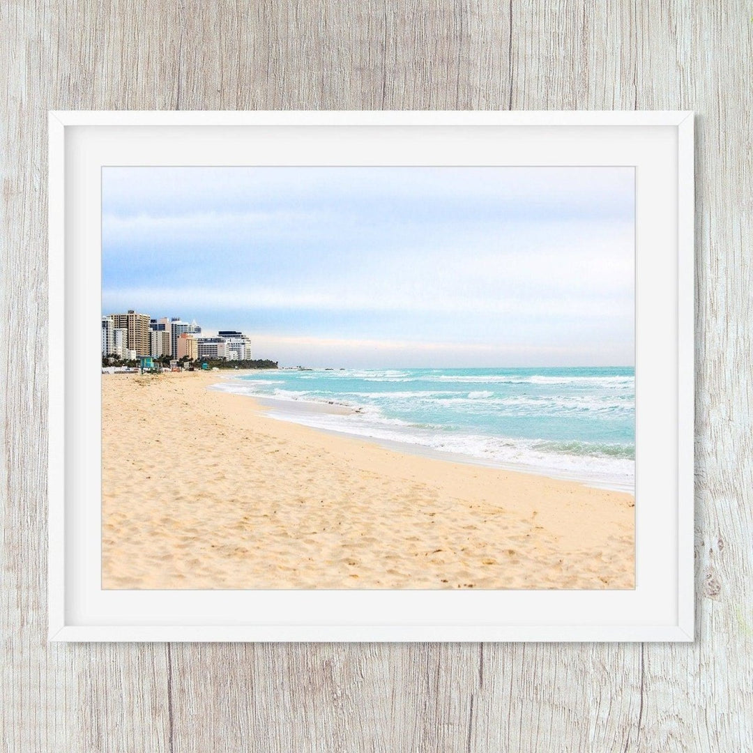 Coastal Miami Beach Shoreline Art Print - Catch A Star Fine Art