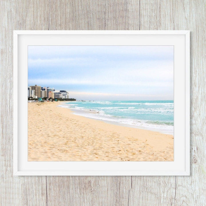 Coastal Miami Beach Shoreline Art Print - Catch A Star Fine Art