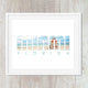 Miami Beach Travel Decor, Typography Word Art Prints