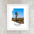 Arizona Typography Desert Art Print