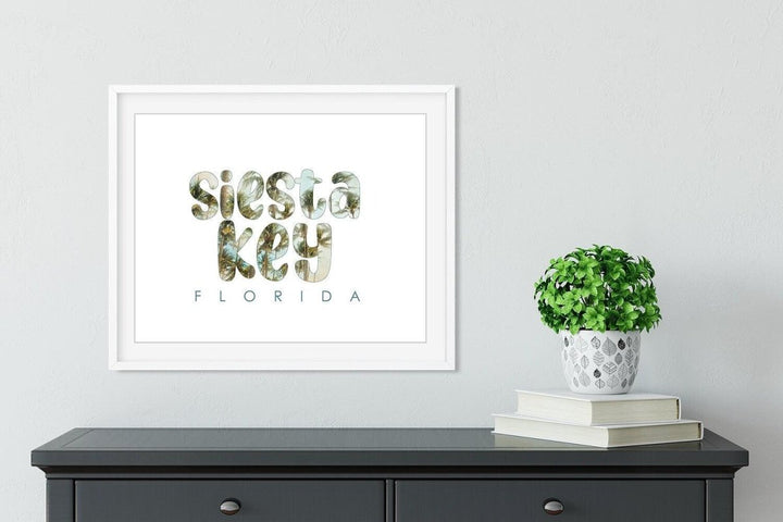 Custom Typography Beach Personalized Art Print