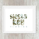 Custom Typography Beach Personalized Art Print