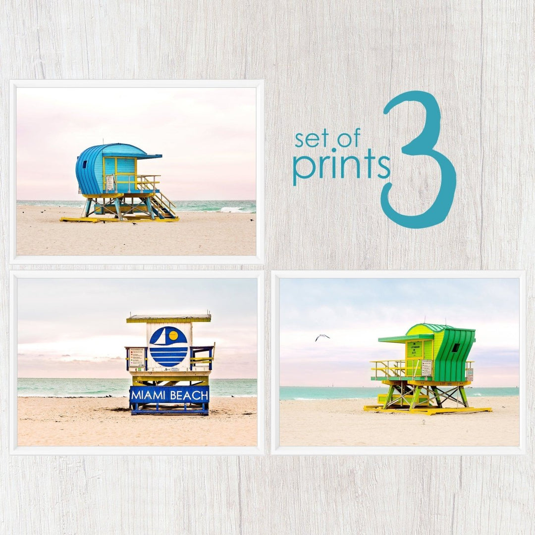 Miami Beach Art Deco Lifeguard Stands Collection - Catch A Star Fine Art