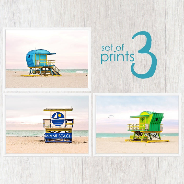 Miami Beach Art Deco Lifeguard Stands Collection - Catch A Star Fine Art