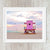 Pink #4 Art Deco Miami Beach Lifeguard Stand (horizontal) - Catch A Star Fine Art