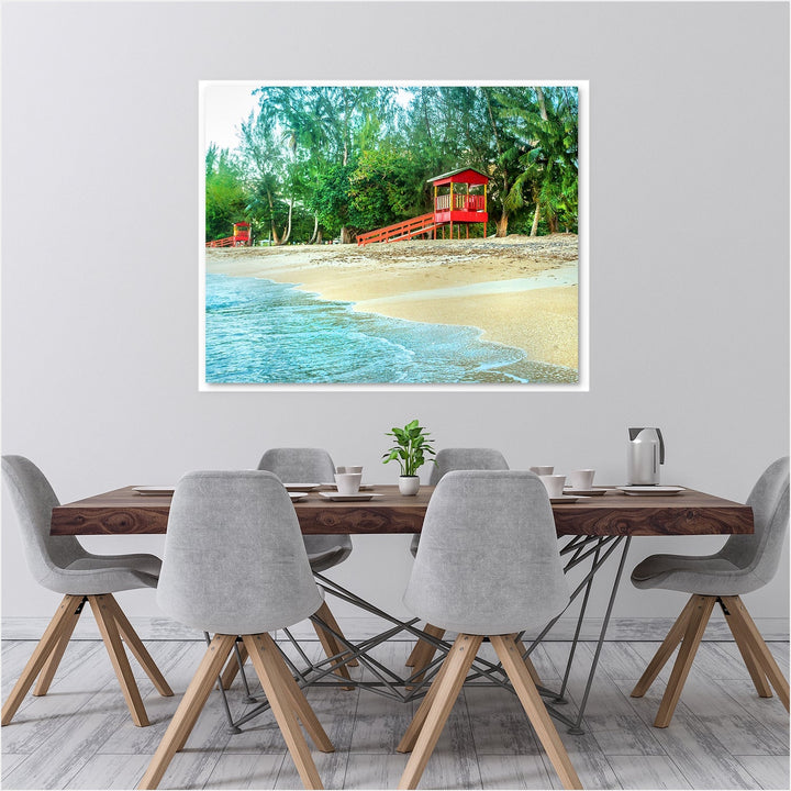 Puerto Rico Wall Art, Beach Coastal Print