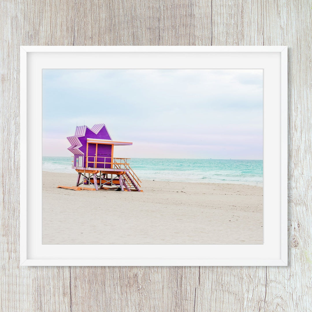 Purple #3 Art Deco Lifeguard Tower Miami Beach