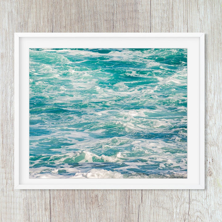 Vibrant Waves Blue Beach Decor