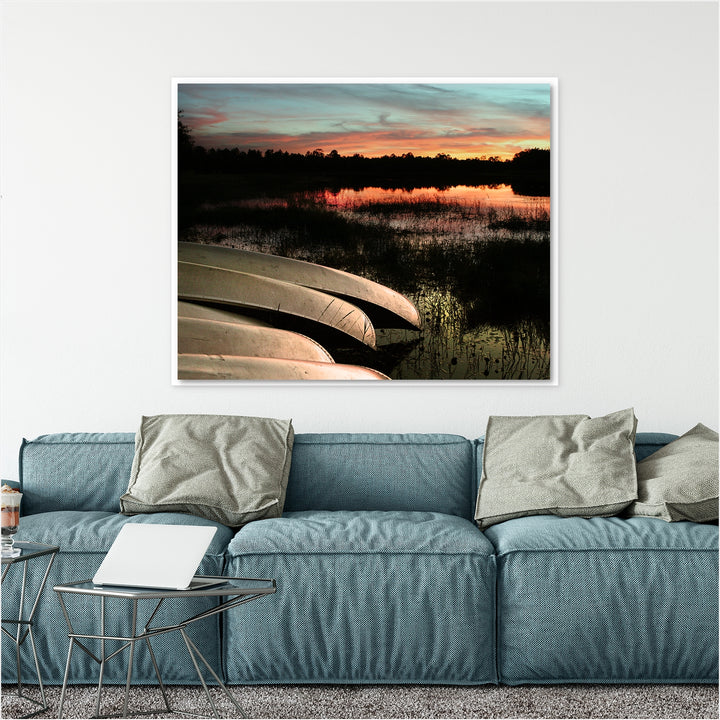 Sunset Rowboats