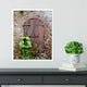 Vintage Wooden Door With Bricks
