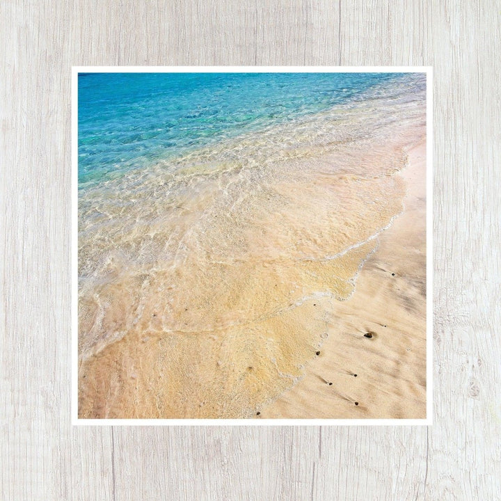 5x5 Beach Shoreline Art Print - Catch A Star Fine Art