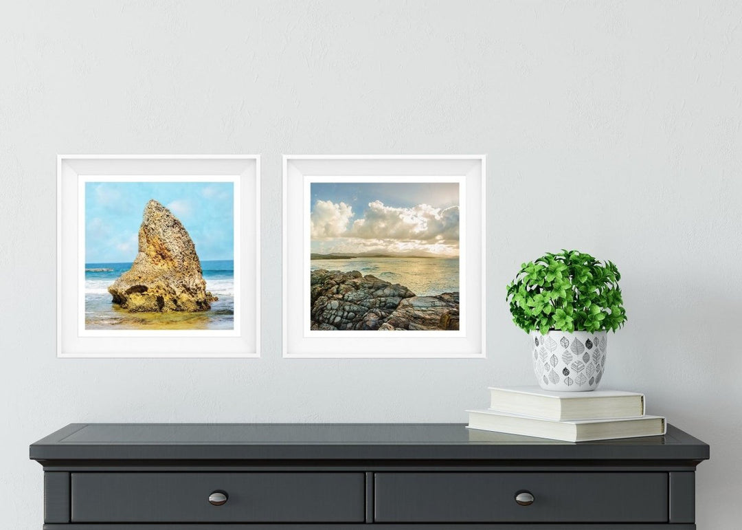 Set of 2 5x5 Puerto Rico Beach Prints - Catch A Star Fine Art