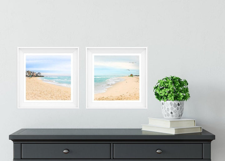 Set of 2 5x5 Miami South Beach Prints - Catch A Star Fine Art