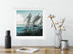 5x5 Teal Sea Oats Print - Catch A Star Fine Art