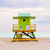Green #1 Lifeguard Stand Miami Beach
