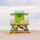Green #1 Art Deco Lifeguard Stand Miami Beach - Catch A Star Fine Art