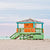 Orange & Green #1 Lifeguard Tower Miami Beach - Catch A Star Fine Art