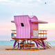 Pink #2 Art Deco Lifeguard Stand Miami Beach