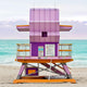 Purple #1 Art Deco Lifeguard Stand Miami Beach - Catch A Star Fine Art