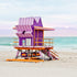 Purple #2 Art Deco Lifeguard Tower Miami Beach