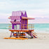 Purple #2 Art Deco Lifeguard Stand Miami Beach