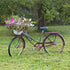 Rusty Bicycle With Flowers Farmhouse Decor