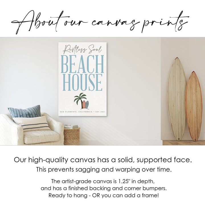 Custom Beach House Welcome Sign
