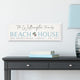 personalized beach house canvas sign with custom location and name, symbol and color choice