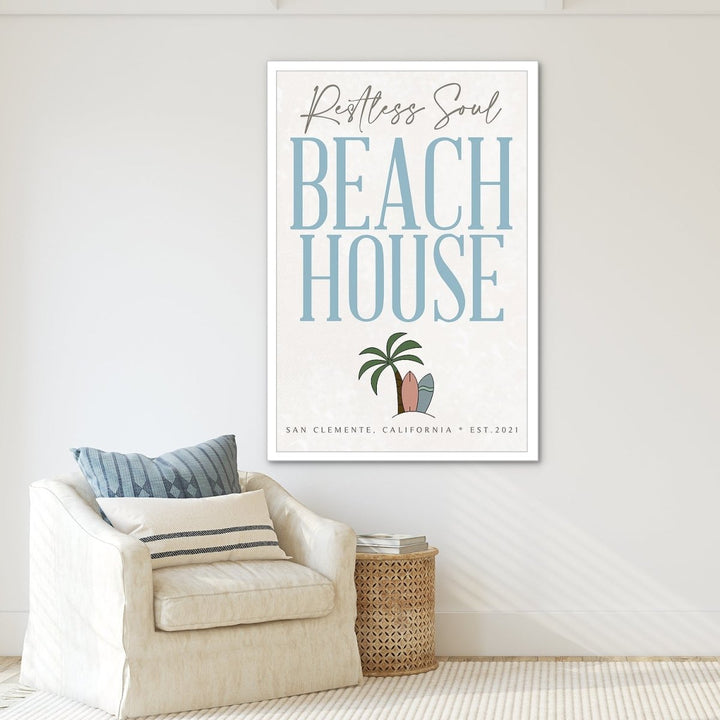 Custom Beach House Welcome Sign