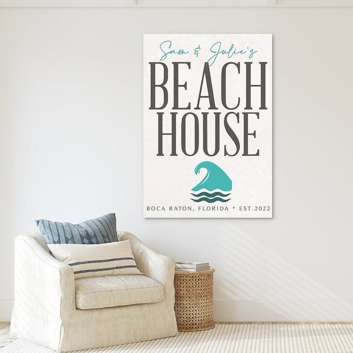 Custom Beach House Welcome Sign