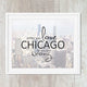 Love Chicago Urban Typography Print - Catch A Star Fine Art