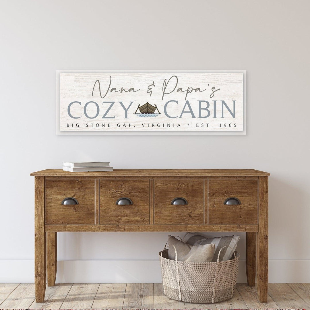 Cozy Cabin Custom Sign - Catch A Star Fine Art