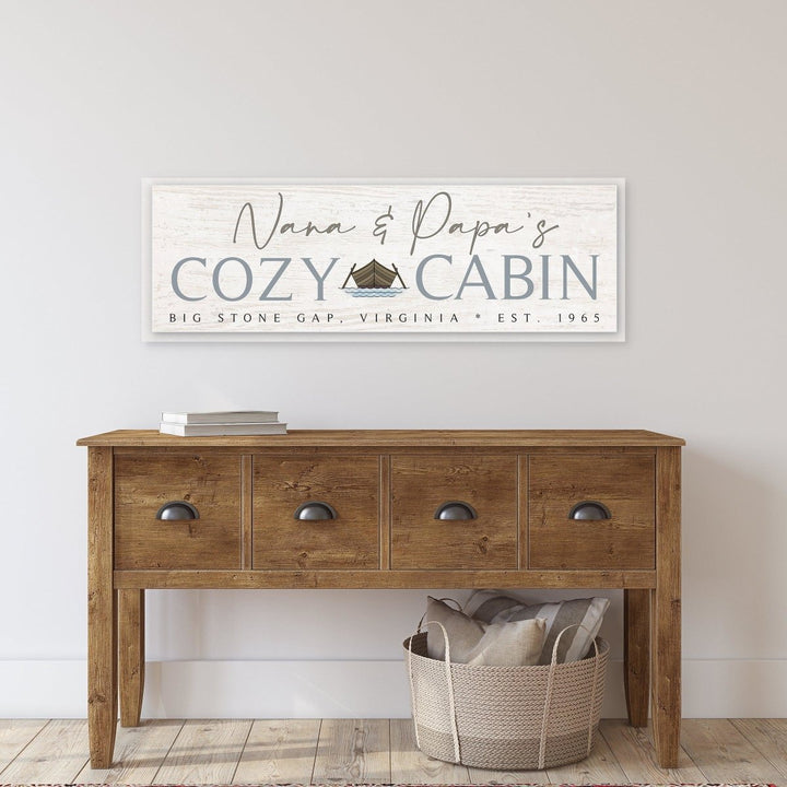 Cozy Cabin Custom Sign - Catch A Star Fine Art