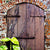 Vintage Wooden Door With Bricks - Catch A Star Fine Art