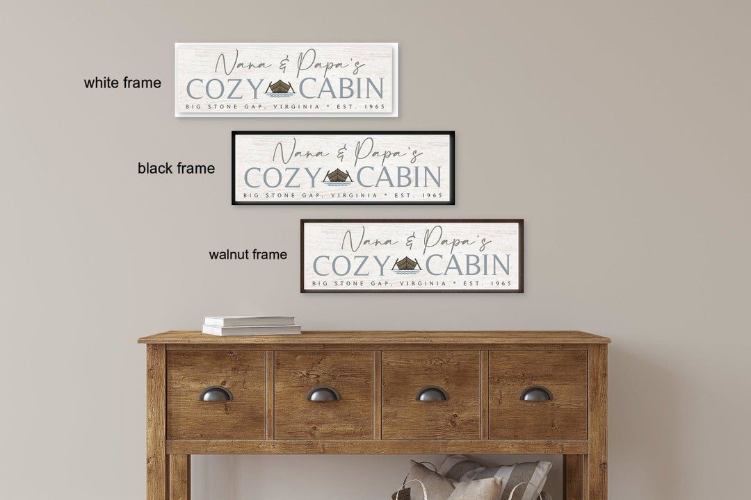 Cozy Cabin Custom Sign - Catch A Star Fine Art