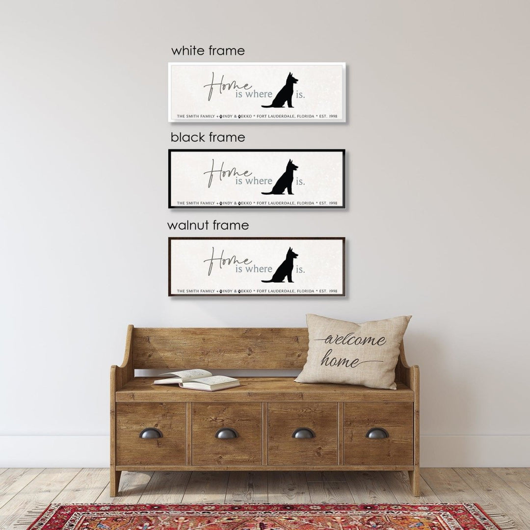 Custom Dog Lover Canvas Wall Sign - Catch A Star Fine Art