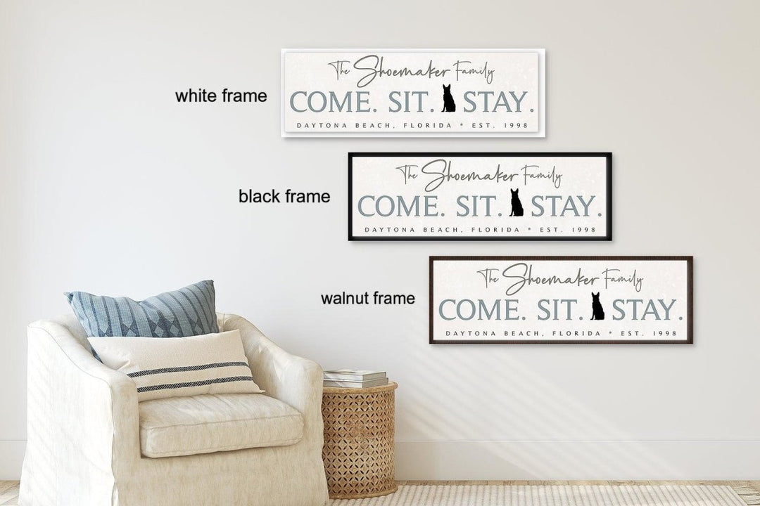 Personalized Dog House Canvas Sign - Catch A Star Fine Art