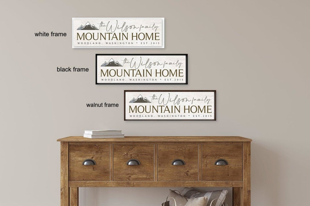 Personalized Mountain Home Custom Canvas - Catch A Star Fine Art