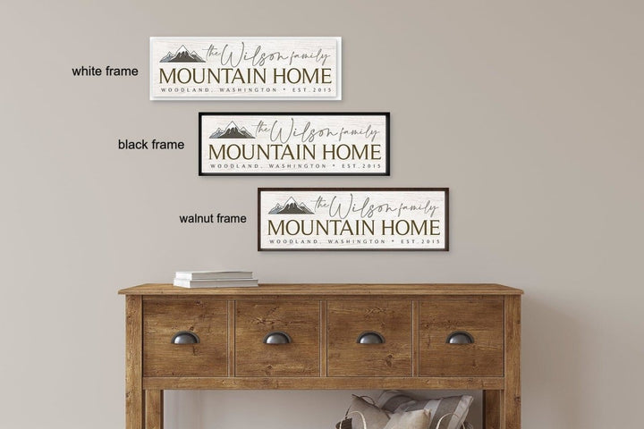 Personalized Mountain Home Custom Canvas - Catch A Star Fine Art