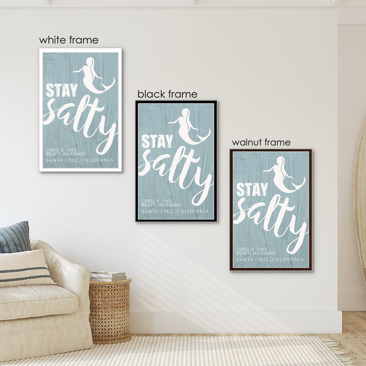 Stay Salty Custom Canvas Print