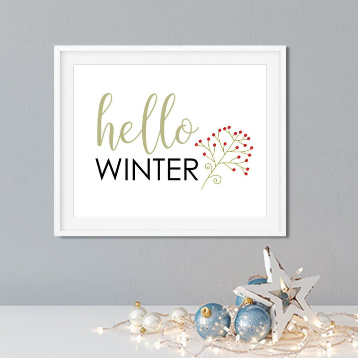 Hello Winter Art Print - Catch A Star Fine Art