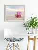 Pink Art Deco Beach Home Decor Art Prints